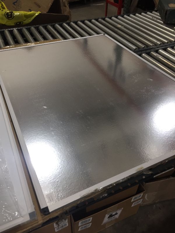 Photo 3 of 2 Pack VIZ-PRO Magnetic Dry Erase White Board, 48 X 36 Inches, Black Aluminium Frame
