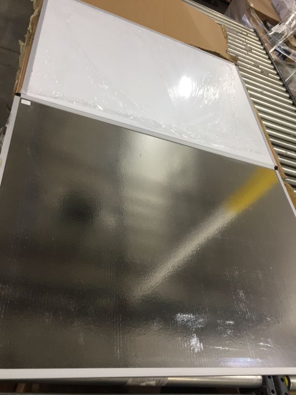 Photo 5 of 2 Pack VIZ-PRO Magnetic Dry Erase White Board, 48 X 36 Inches, Black Aluminium Frame