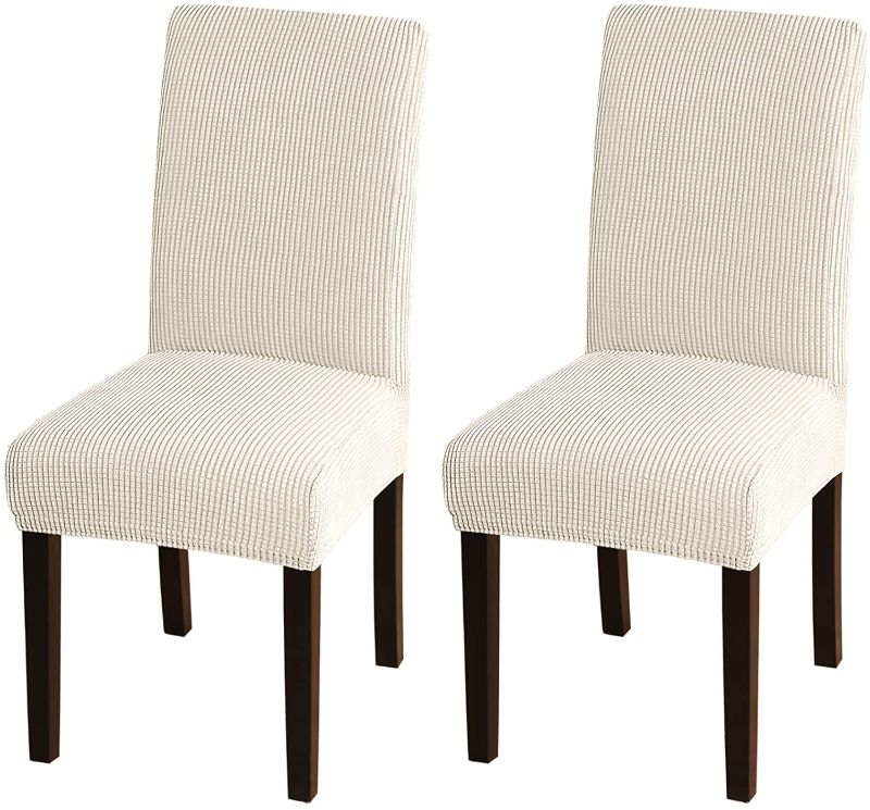 Photo 2 of 2 Pack Turquoize Dining Chair Cover- beige