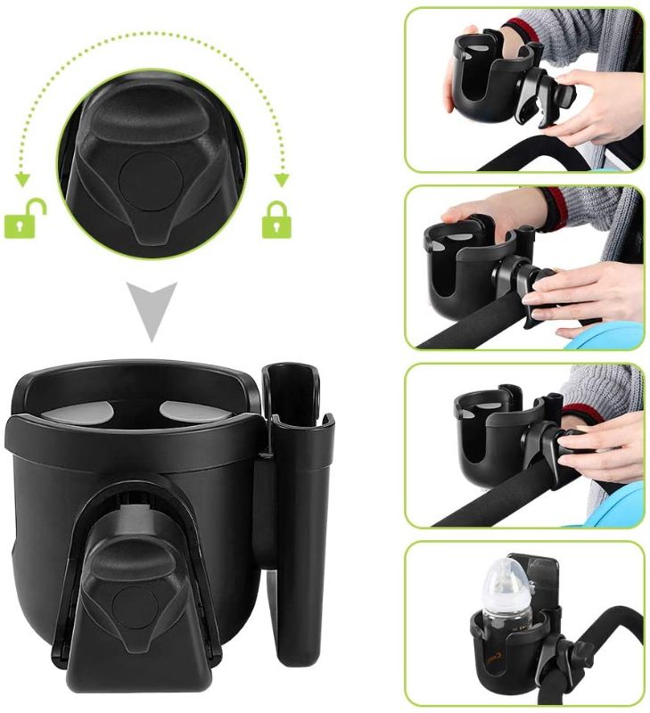 Photo 2 of Accmor Stroller Cup Holder with Phone Holder