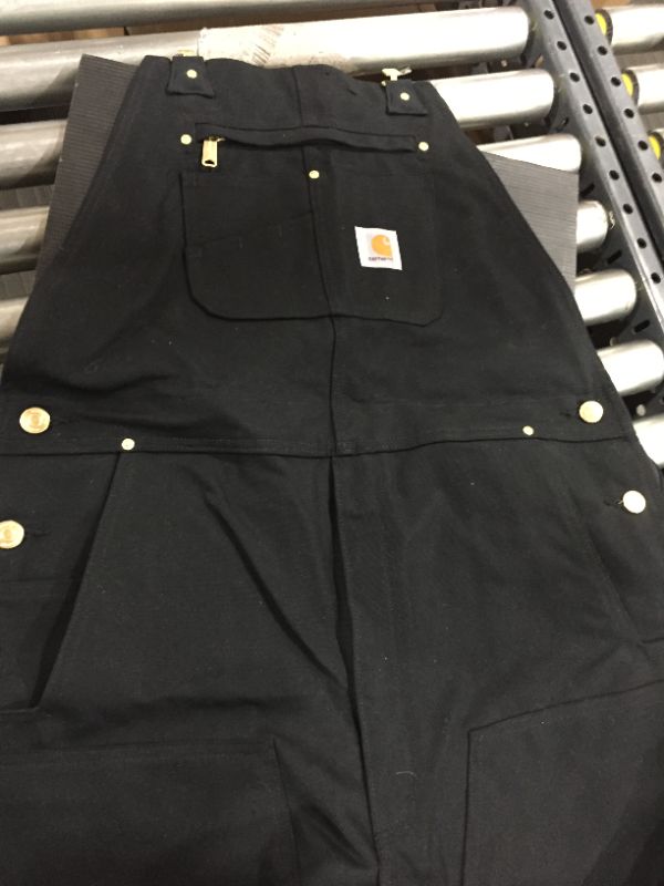 Photo 3 of Carhartt Bib Overalls,38" Waist Sz,34" Inseam, Blk
