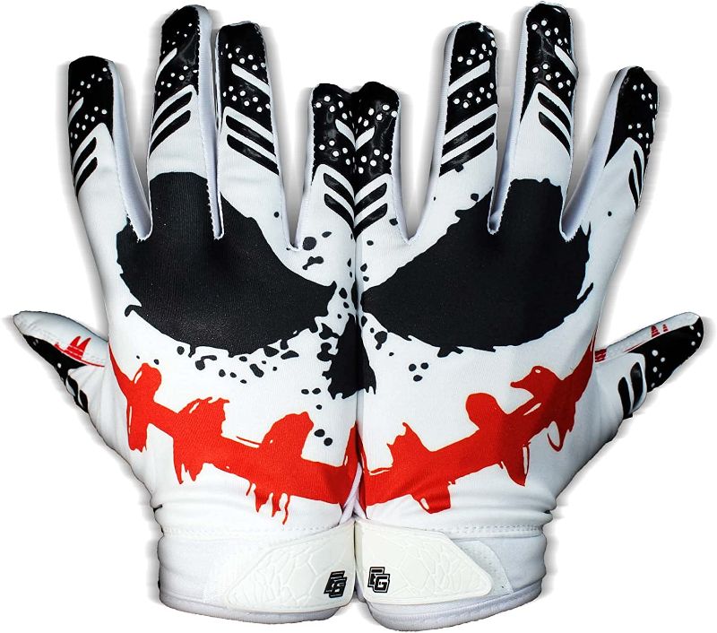 Photo 1 of Eternity Gears - Jester Football Gloves - Tacky Grip Skin Tight Adult Football Gloves