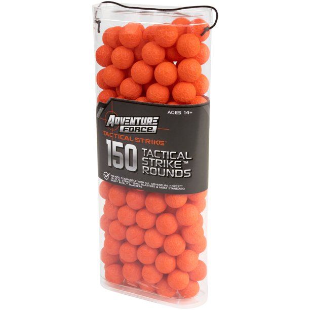 Photo 1 of Adventure Force Tactical Strike 150 Round Refill With Ammo Box Rounds Compatible With NERF Rival Blasters
