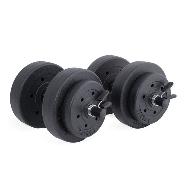 Photo 1 of Cap 40 lb Adjustable Vinyl Dumbbell Weight Set New