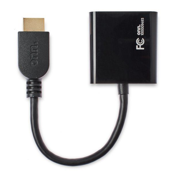 Photo 1 of onn. Compact-designed Portable HDMI to VGA Adapter
