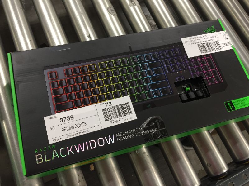 Photo 2 of Razer BlackWidow Mechanical Gaming Keyboard: Green Mechanical Switches, Tactile & Clicky, Chroma RGB Lighting, Anti-Ghosting, Programmable Macro Functionality
