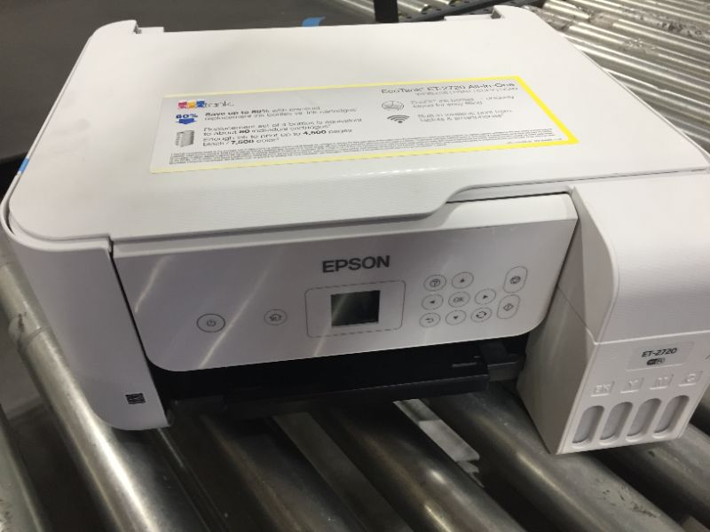 Photo 5 of Epson EcoTank ET-2720 Wireless All-in-One Color Supertank Printer - White
