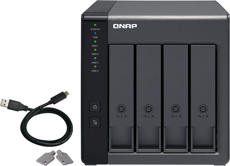 Photo 1 of QNAP TR-004 4 Bay USB Type-C Direct Attached Storage (DAS) with Hardware RAID (Diskless)
