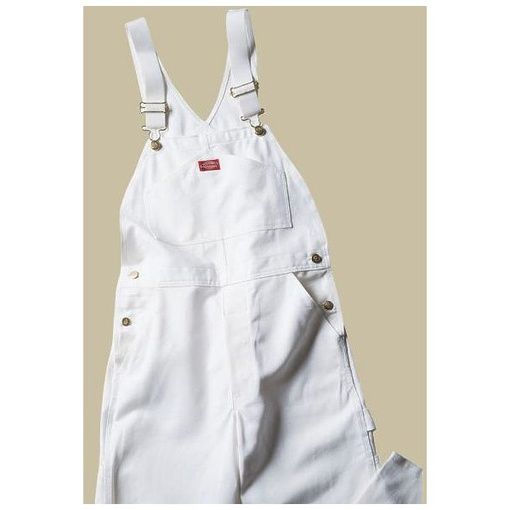 Photo 1 of Dickies Men’s Painters Bib Overall, White, 40×32