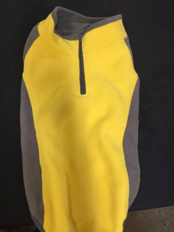 Photo 3 of ACKERPET Dog Fleece Vest, Half Zip Pullover Small Dog Sweater, Puppy Jacket Winter Cold Weather Dog Vest Clothes for Small Medium Dogs Girl or Boy (Yellow, XL)