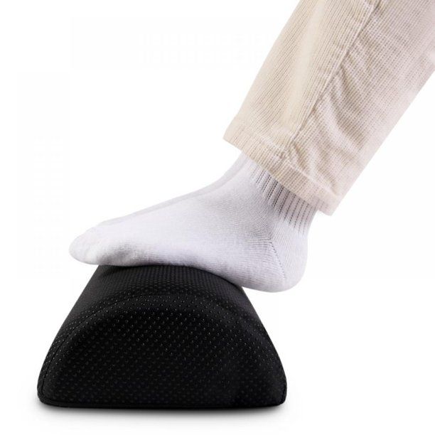 Photo 1 of Ergonomic Foot Rest Under Desk Cushion Pillow Non Slip Bottom Half Cylinder Padded for Leg Support