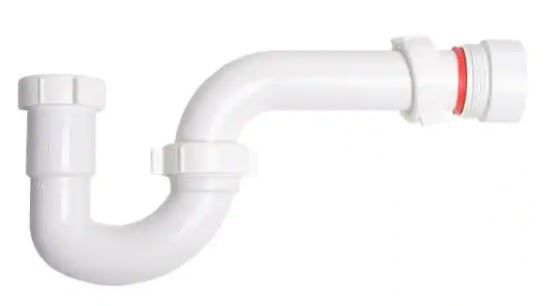 Photo 1 of [2 Pack] OATEY 1-1/2 in. PVC P-Trap, White
