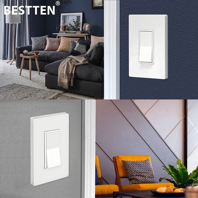 Photo 1 of Bestten Wall Plates Light Switch, Dimmer, GFCI, USB Receptacle [3 Pack]