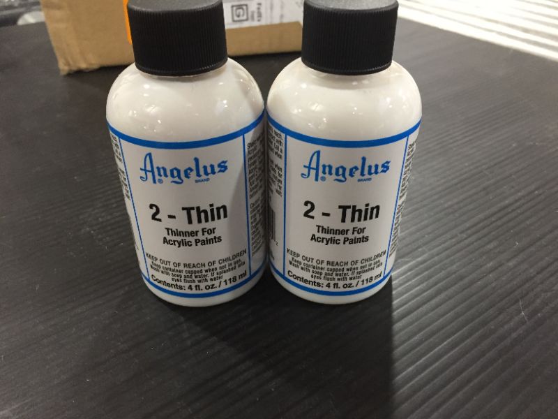 Photo 2 of [2 Pack] Angelus 2-Thin 4 Oz. Clear
