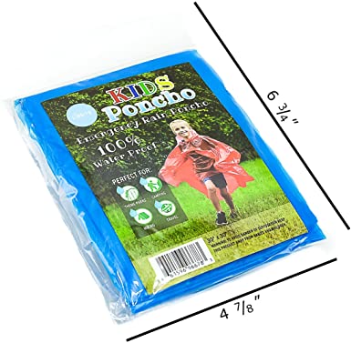 Photo 2 of Lingito 20 Pack of Family Rain Ponchos