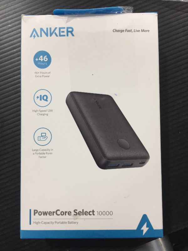 Photo 1 of Anker PowerCore Select 10,000mAh 12W - Battery Pack (A1223H11-1)
