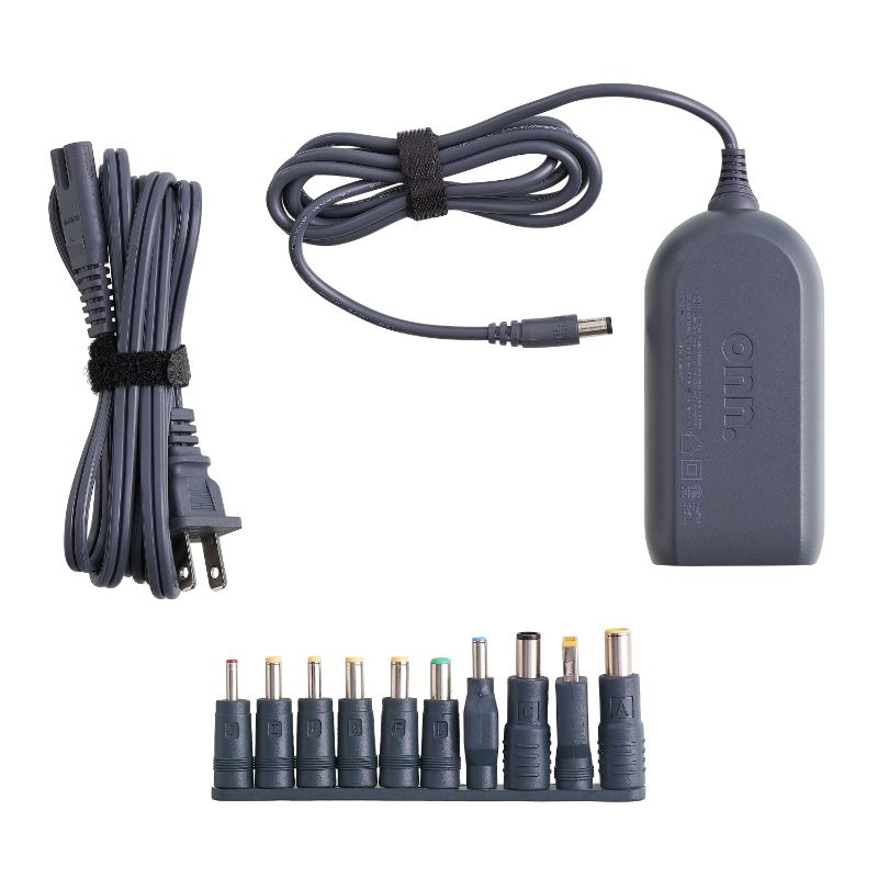 Photo 1 of Onn. 65W Universal Laptop Charger with 10 Interchangable Tips