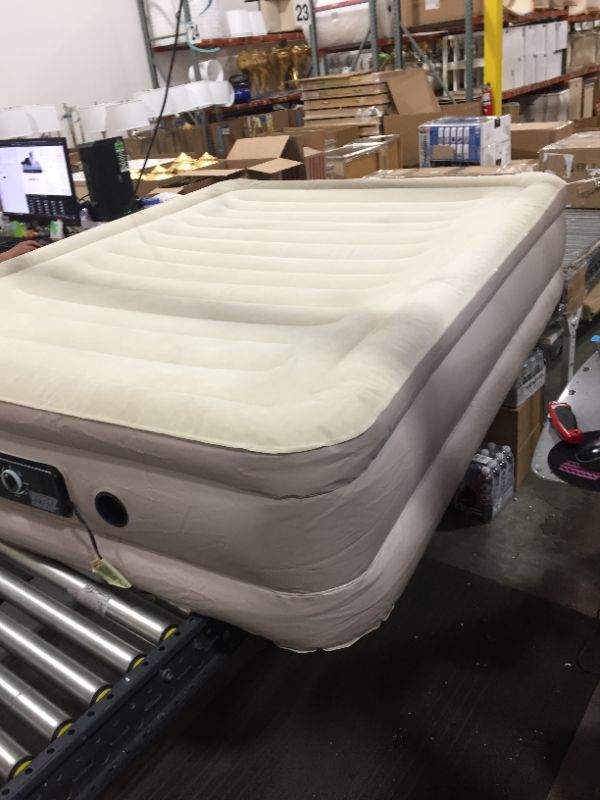 Photo 2 of Aria Queen Inflatable Air Mattress with ConstantComfort Built-in Pump, Self-Inflating Air Bed Maintains Selected Firmness for Luxurious All-Night Sleep Comfort