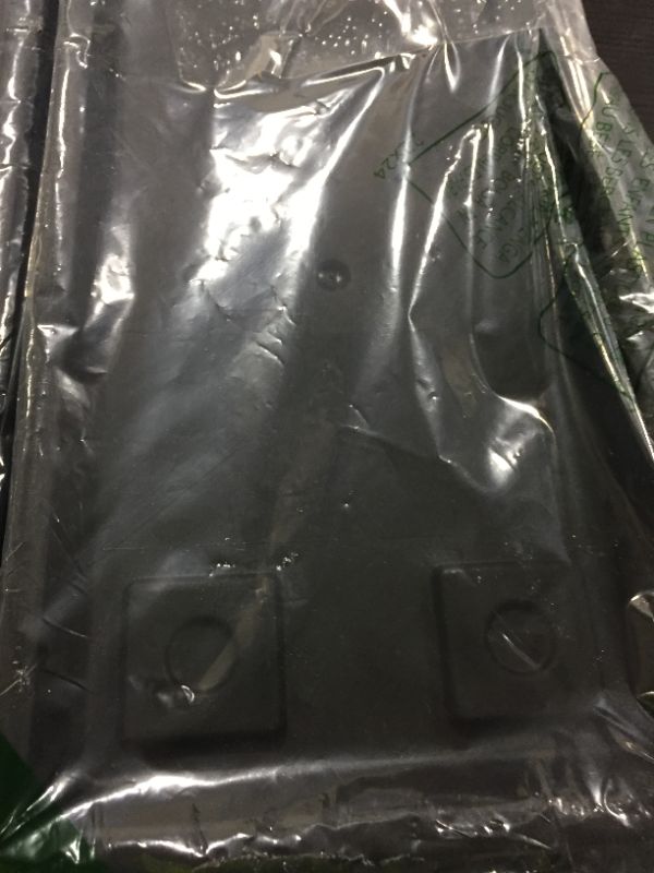 Photo 1 of 2 pack black plastic trays 24x8"