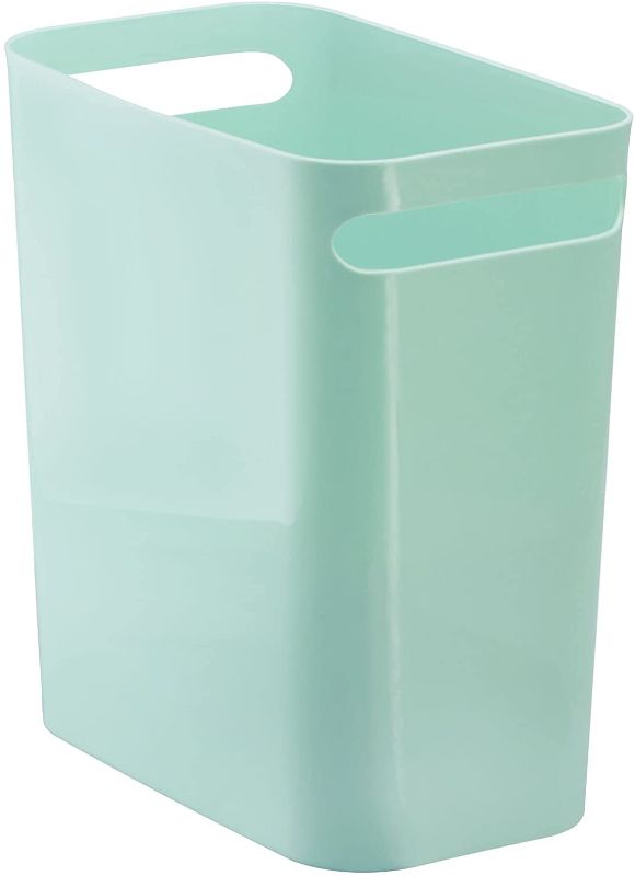 Photo 1 of 2 Pack- Small Mint Wastebaskets