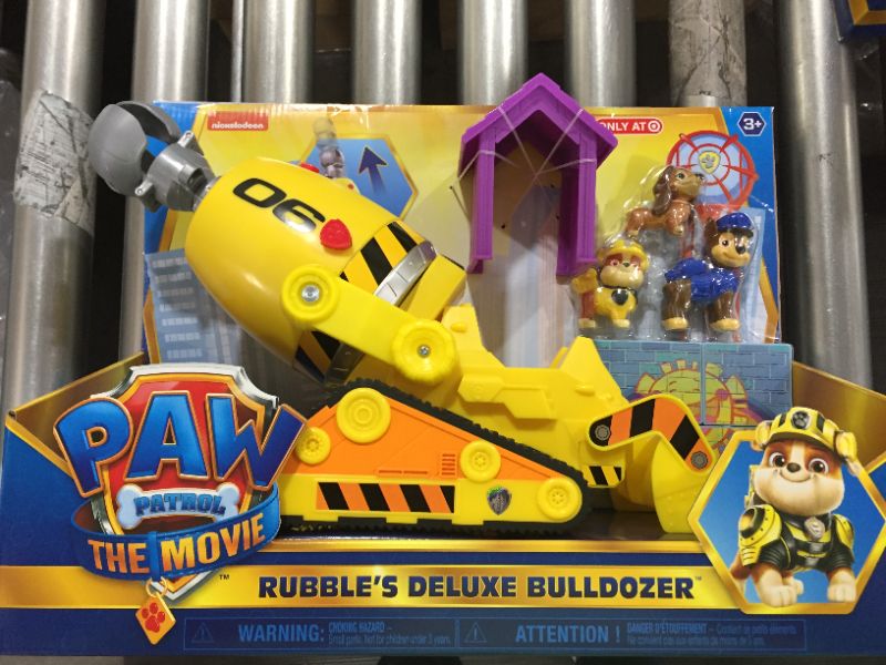 Photo 2 of Paw Patrol the Movie Rubble S Deluxe Bulldozer
