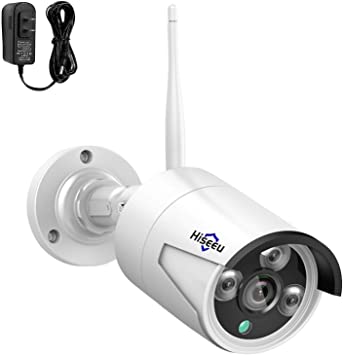 Photo 1 of 3MP Outdoor Wireless Security Camera, Waterproof Outdoor Indoor 3.6mm Lens IR Cut Day & Night Vision with Power Adapter, Compatible Hiseeu 8CH Wireless Security Camera System