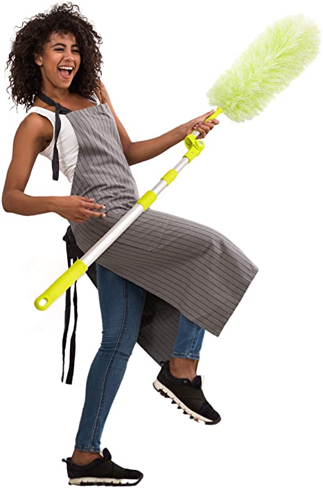 Photo 1 of 
Roll over image to zoom in
Pure Care Microfiber Feather Duster with Extension Pole, Lightweight, Washable, Extendable Dusters for Cleaning Ceiling Fan, Blinds, Cobwebs, Baseboards