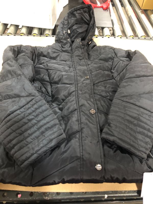 Photo 1 of Madden Girl Women's Long Chevron Puffer Jacket
SIZE LARGE