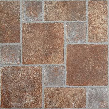 Photo 1 of Achim Home Furnishings FTVGM33220 Nexus 12-Inch Vinyl Tile, Geo Brick Pavers, 20-Pack