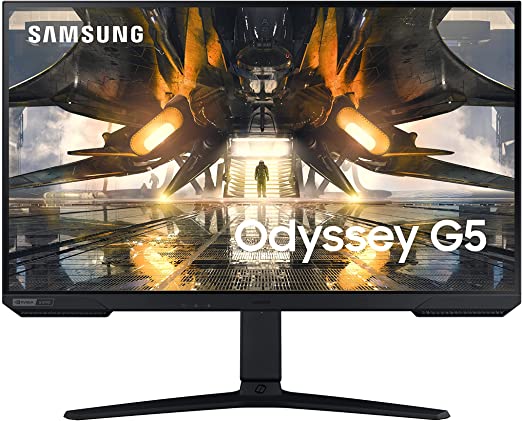 Photo 1 of Samsung G50A Gaming Monitor, 27 Inch 4K Gaming Monitor, Ultrawide Gaming Monitor, QHD Monitor, 165hz, HDR10, G-Sync (LS27AG500PNXZA)