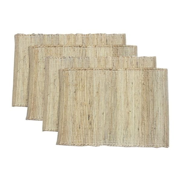 Photo 1 of Eco-friendly Natural Jute Placemats, Set of 4, Natural Brown - 6' Runner