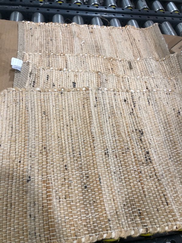 Photo 2 of Eco-friendly Natural Jute Placemats, Set of 4, Natural Brown - 6' Runner