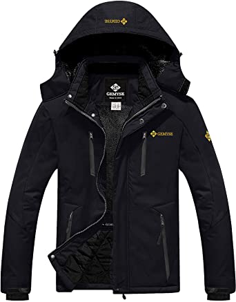 Photo 1 of GEMYSE Men's Waterproof Ski Snow Jacket Insulated Winter Windproof Fleece Jacket with Hood
SIZE LARGE