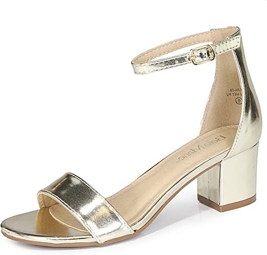 Photo 1 of Bella Marie Jean Women's Strappy Open Toe Block Heel Sandals
SIZE 5.5