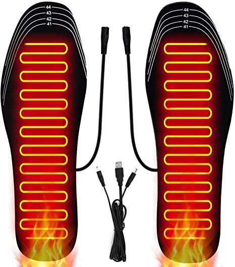 Photo 1 of 2021 NEW Heated Insoles, USB Heated Shoes Pad, Winter Insole Foot Warmers for Men and Women, DIY Customizable Electric Heated Insoles for Outdoor | Camping | Skiing | Hunting (Size 8-12/41-46)