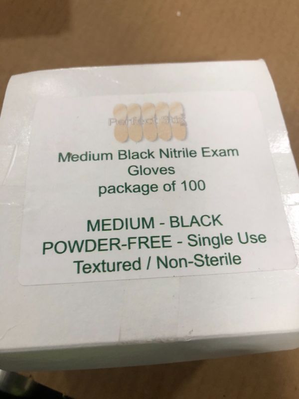 Photo 2 of BLACK NITRILE GLOVES 100 PACK