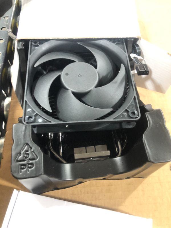 Photo 1 of Cooler Master Hyper 212 Black Edition CPU Cooling System - Quiet, Sleek and Precise, 4 Continuous Direct Contact Heat Pipes with Fins, Silencio FP120 Fan