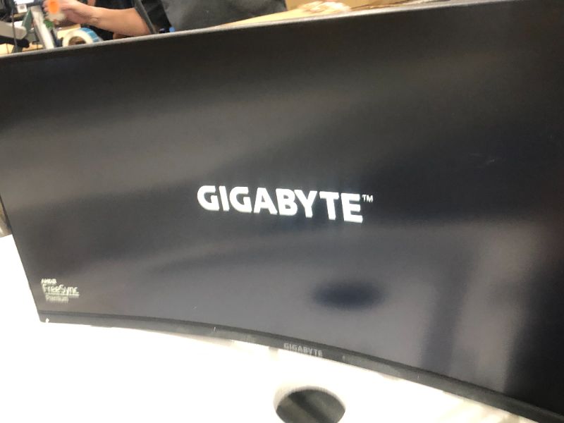 Photo 2 of GIGABYTE G34WQC A 34" 144Hz Ultra-Wide Curved Gaming Monitor, 3440 x 1440 VA 1500R Display, 1ms (MPRT) Response Time, 90% DCI-P3, VESA Display HDR400, FreeSync Premium, Black (G34WQC A-SA)