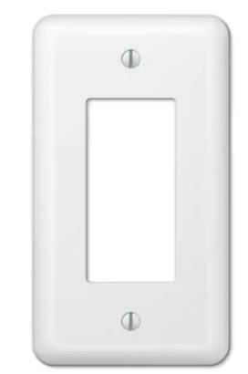 Photo 1 of 3 pack Hampton Bay
Declan 1 Gang Rocker Steel Wall Plate - White