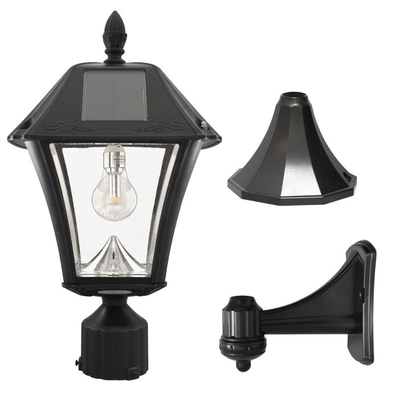 Photo 1 of AMA SONIC
Baytown II Bulb 1-Light Black LED Outdoor Solar Post Light with Wall Sconce and Pier Base Mount Options