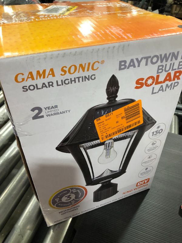 Photo 5 of AMA SONIC
Baytown II Bulb 1-Light Black LED Outdoor Solar Post Light with Wall Sconce and Pier Base Mount Options