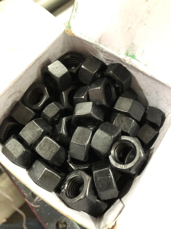 Photo 2 of 1/2 in. Black Exterior Flat Washers (50-Pack)
1/2 in.-13 Galvanized Hex Nut (50-Pack)
