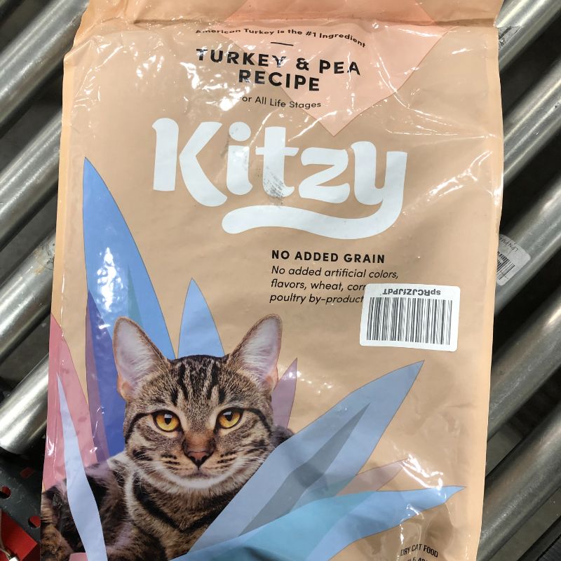 Photo 1 of Amazon Brand – Kitzy Dry Cat Food, No Added Grains (Turkey/Whitefish & Pea Recipe)
EXP 05/2022