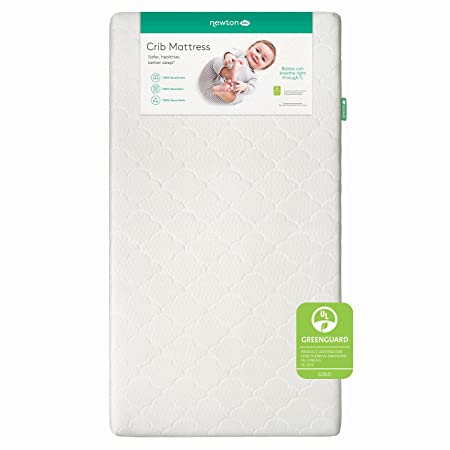 Photo 1 of Newton Baby Crib Mattress and Toddler Bed - 100% Breathable Proven to Reduce Suffocation Risk, 100% Washable, 2-Stage, Non-Toxic Better Than Organic, Removable Cover - Deluxe 5.5" Thick- White