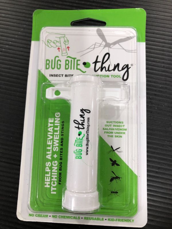 Photo 1 of Bug Bite Thing Suction Tool, Poison Remover - Bug Bites and Bee/Wasp Stings, Natural Insect Bite Relief, Chemical Free - White/Single