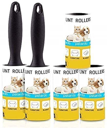 Photo 1 of 2 PACK Lint Rollers for Pet Hair, Sticky, Remover for Couch, Clothes Furniture and Carpet. Lint Roller Dog Hair Remover Cat Hair, Animal Hair, Pet Fur, Fuzz. 10Large Pet Hair Lint Rollers
