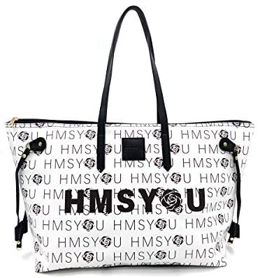 Photo 1 of HMSYOU Large Tote Bag, Best Tote Bag for Women. Large Capacity Laptop Tote Ideal for Travel, Airplane, Office & Diaper - Advanced Faux Leather Excellent Waterproof Ability.(Letter)
