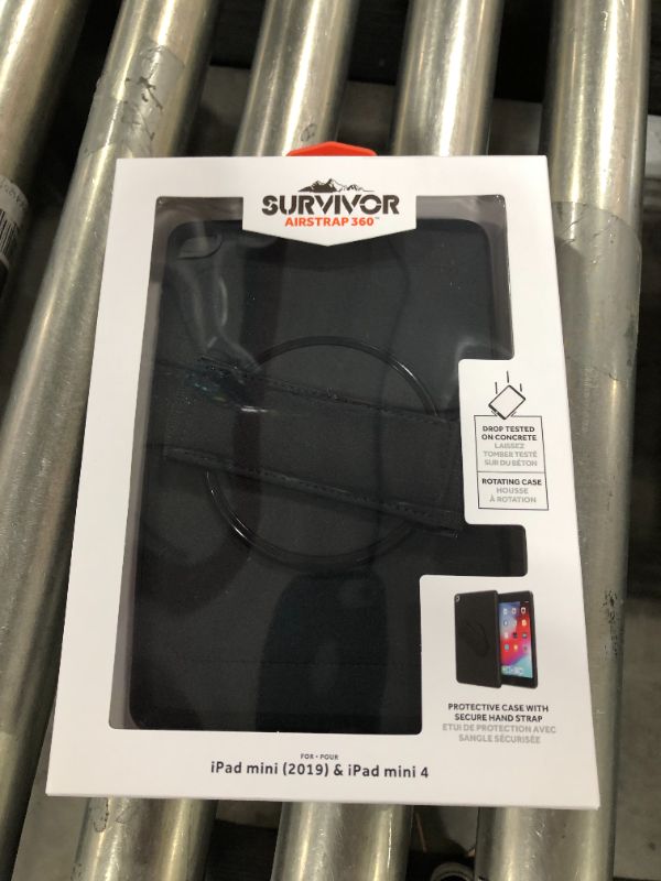 Photo 2 of Griffin AirStrap 360 - Back cover for tablet - black - for Apple iPad mini 5 (5th generation)
