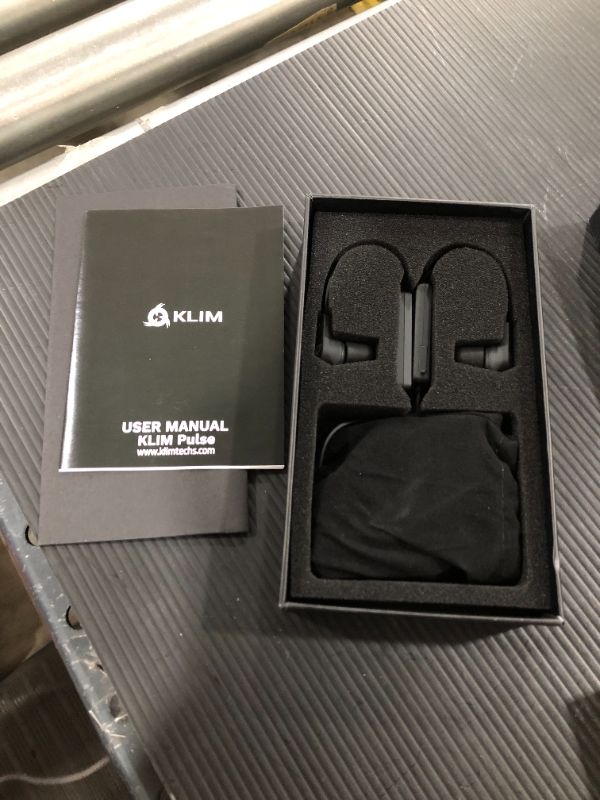 Photo 1 of KLIM Pulse Bluetooth 4.1 Earphones - New 2021 Version - Wireless Earbuds – Noise Reduction – Perfect for Sport, Music, Phone Calls, Gaming, etc. Magnetic + New Shape Memory Tips - Black
