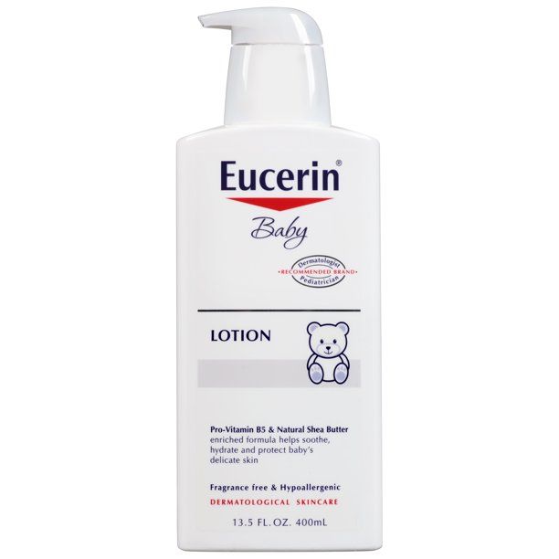 Photo 1 of Eucerin Baby Body Lotion, Unscented Baby Lotion, 13.5 Fl Oz Pump Bottle

